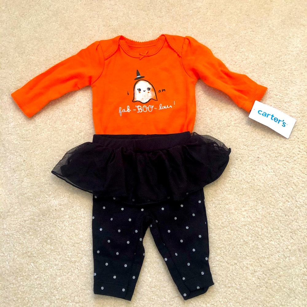 Carters NWT newborn Halloween two piece outfit
